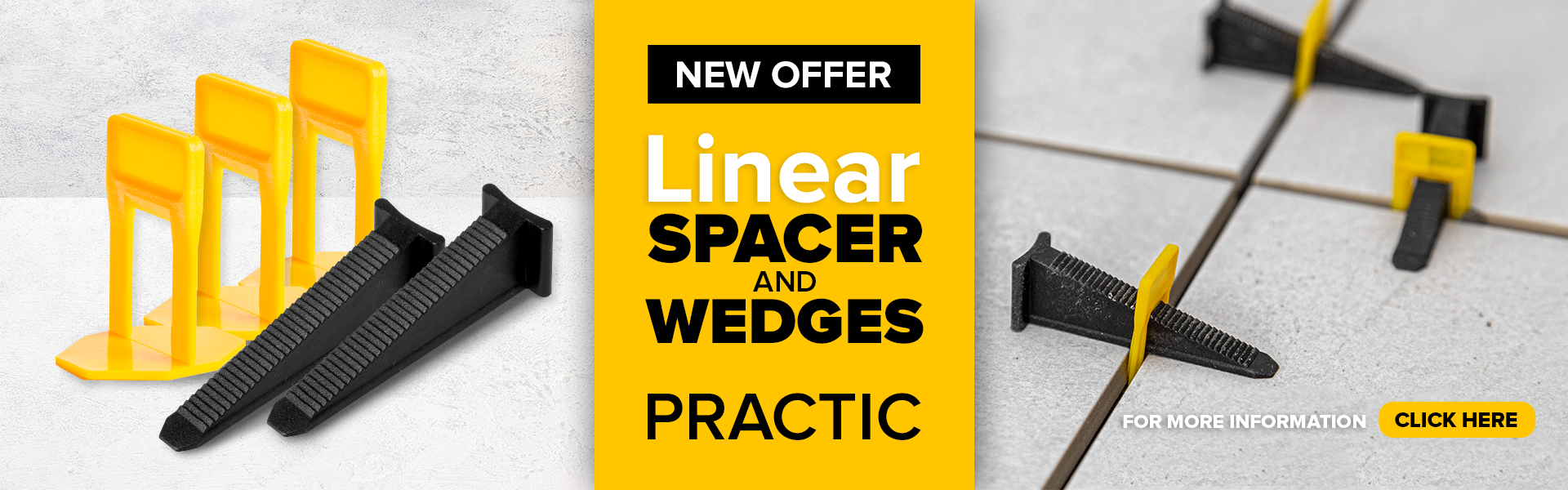 Linear spacer and wedges Practic