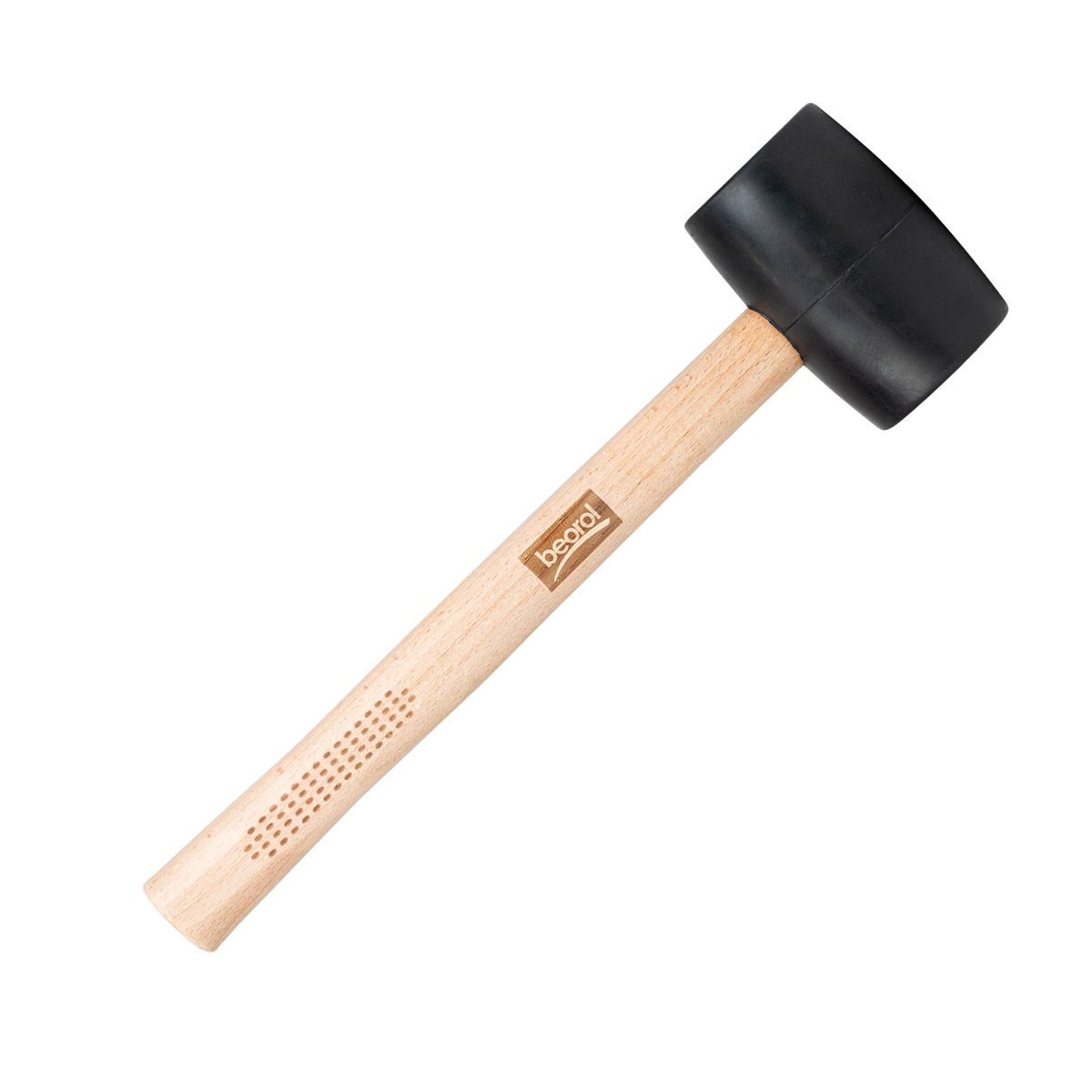 Rubber hammer, wooden handle, 450g 