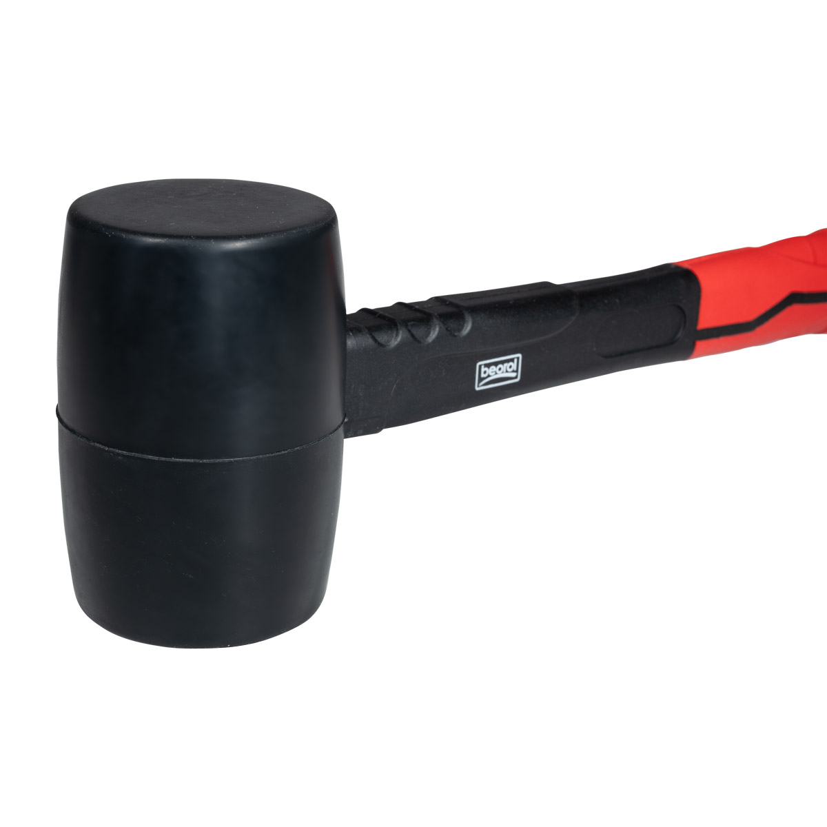 Rubber hammer, fiber handle, 450g 