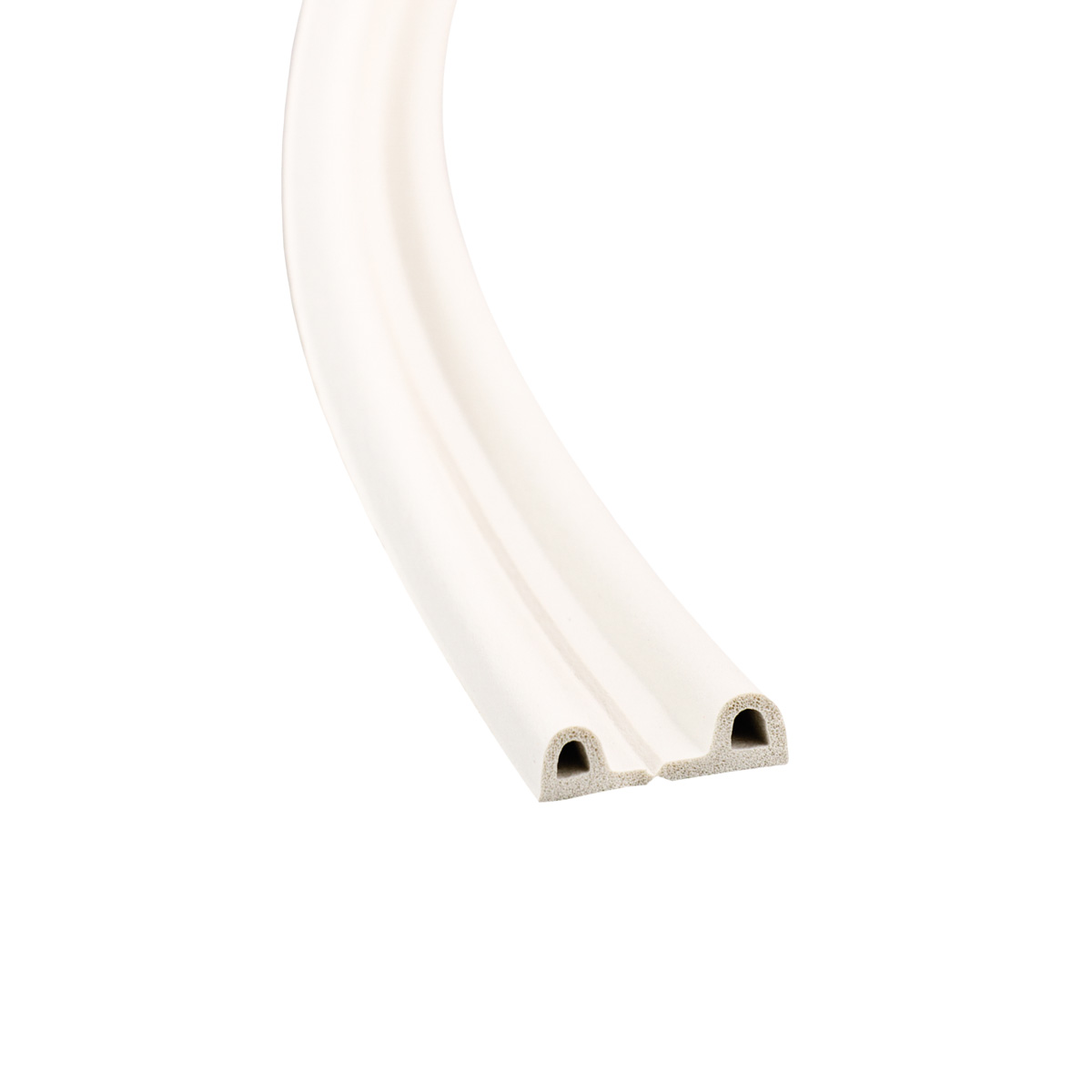 Seal strip P-profile, white 2x50m 