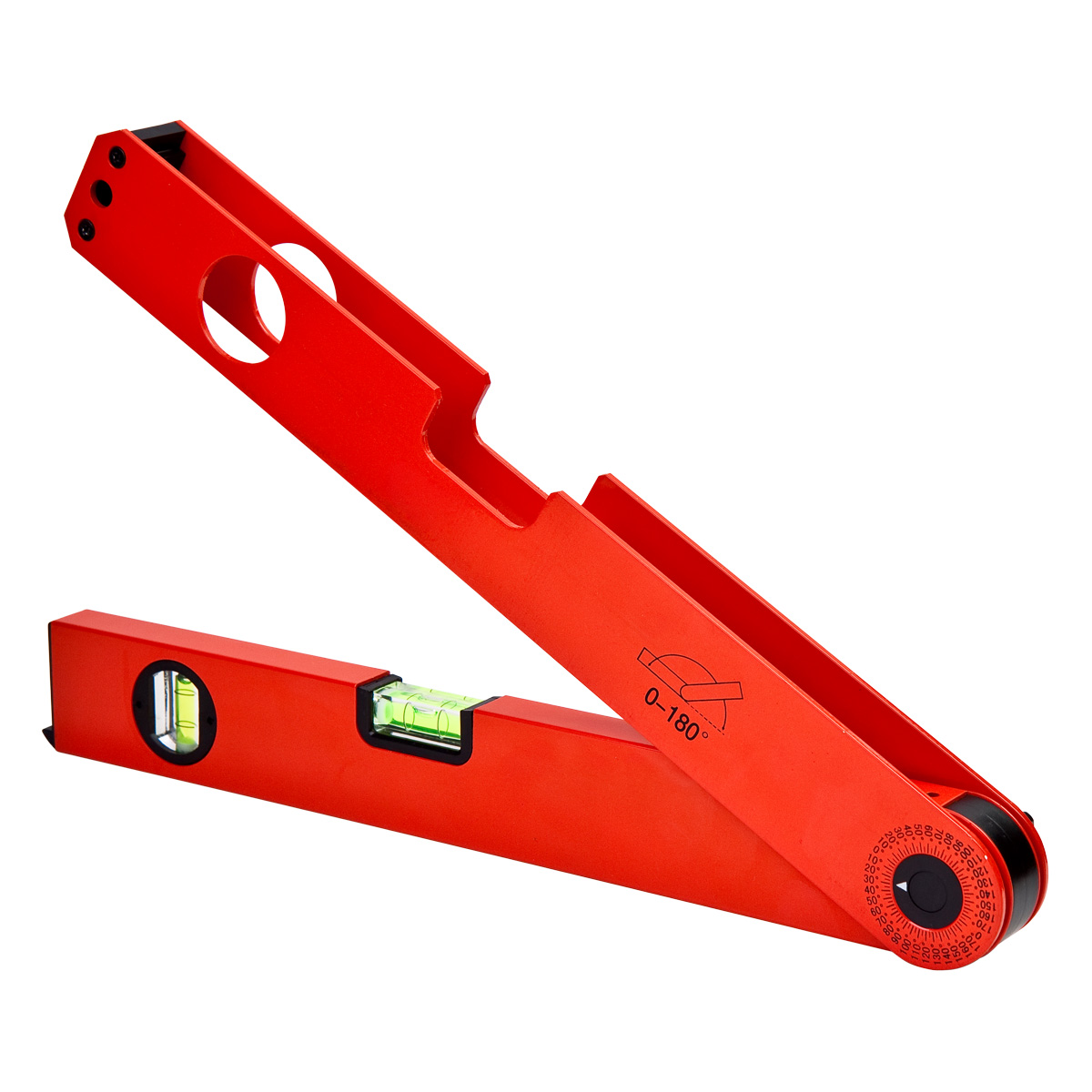 Tape angle measuring spirit level 180˚ 