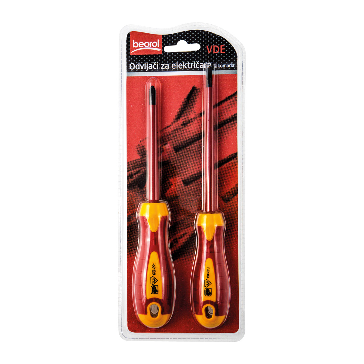 VDE insulated screwdriver set, 2pcs 