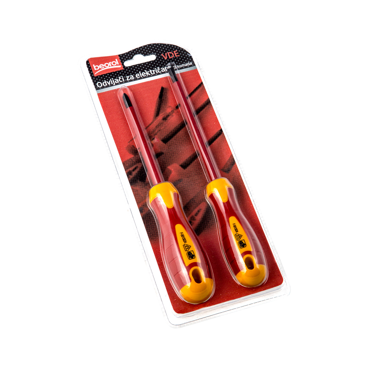 VDE insulated screwdriver set, 2pcs 