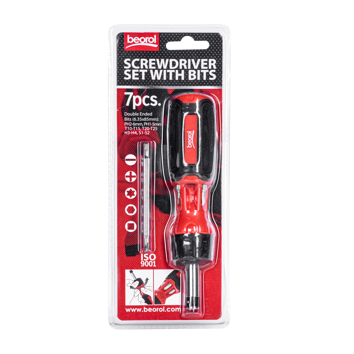 7 pcs Screwdriver Set With Bits 