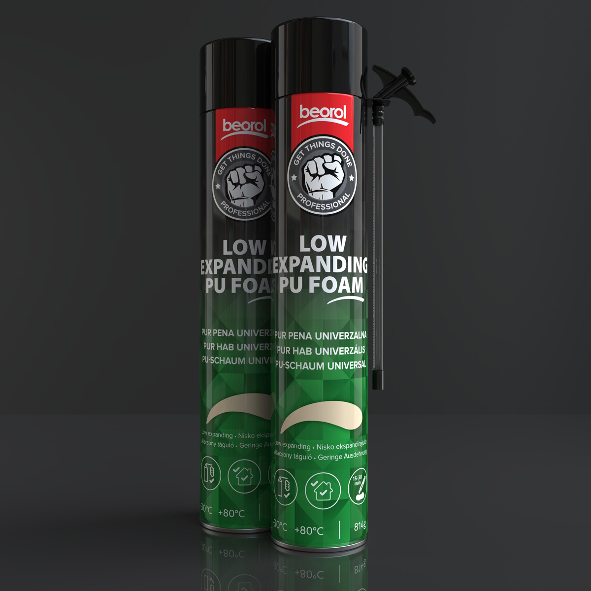 PU foam low expanding spray, 750ml 