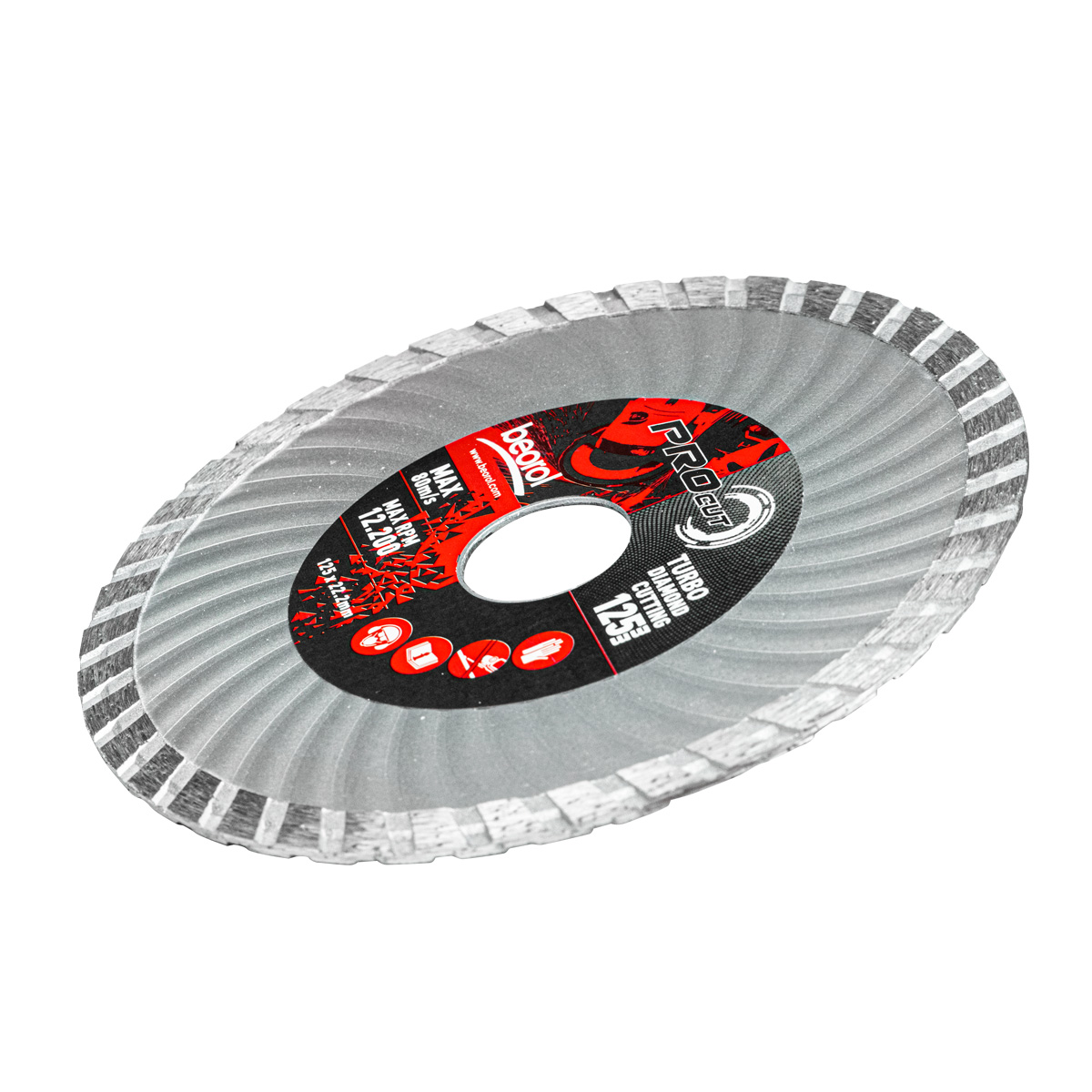 Turbo diamond cutting disc, ø125mm 