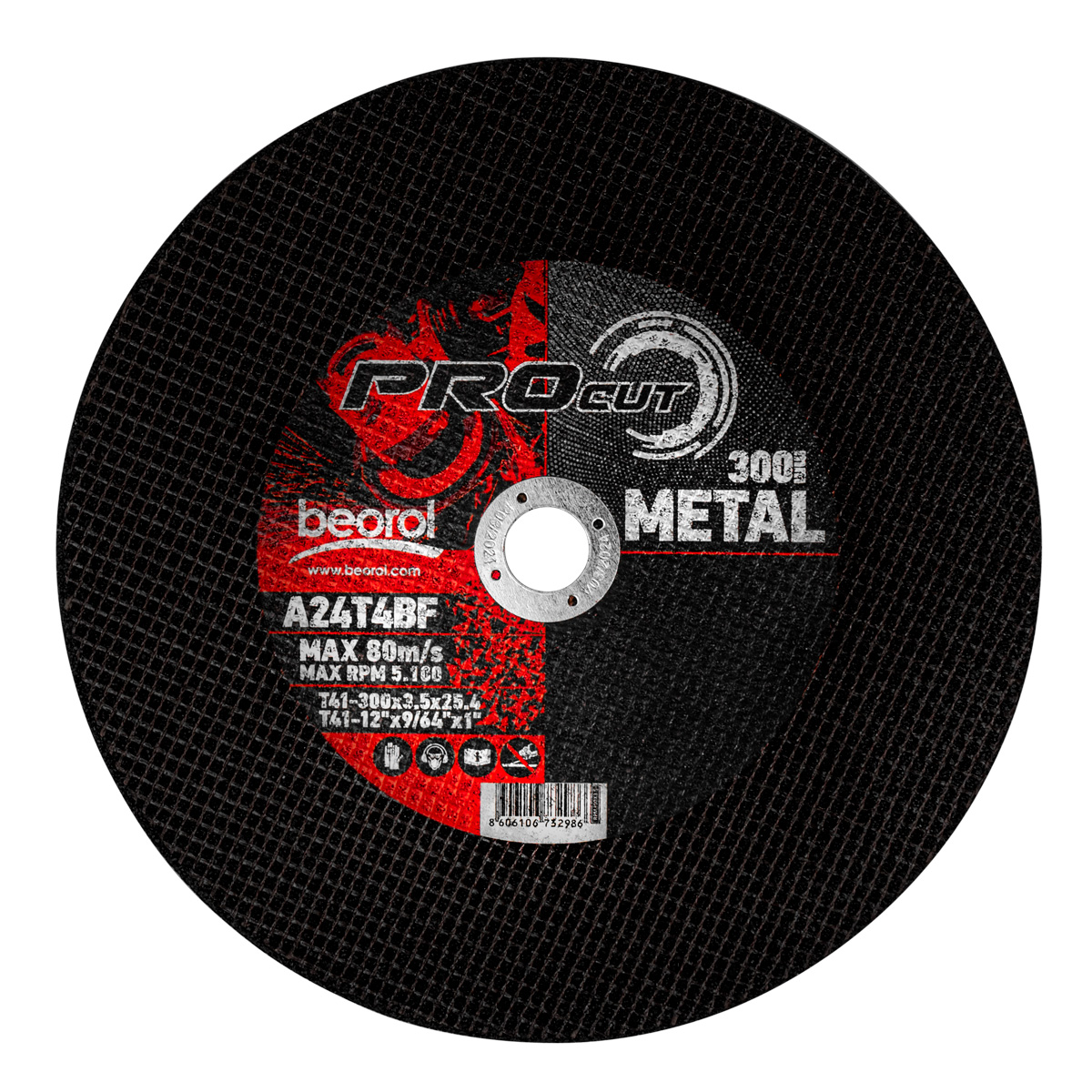 Cutting disc for metal, ø300x3.5mm 