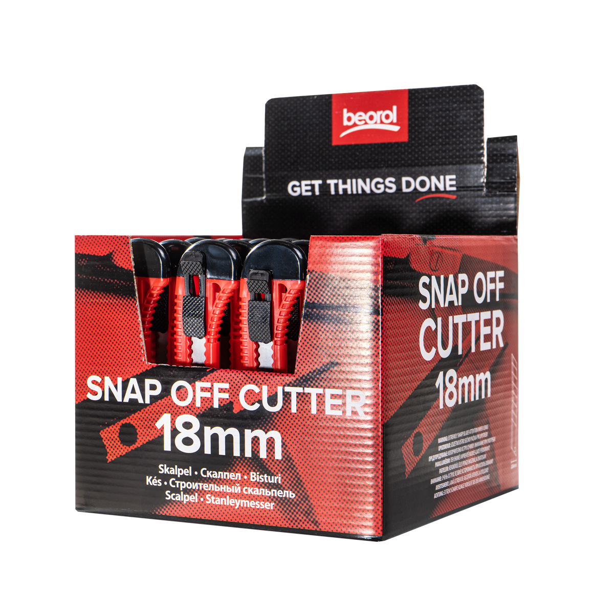 Snap off cutter 18mm, 24 pieces