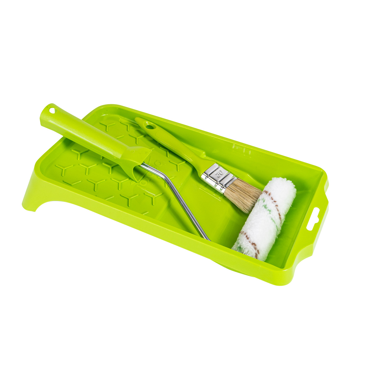 Spring Set small-green: tray, brush, mini roller 