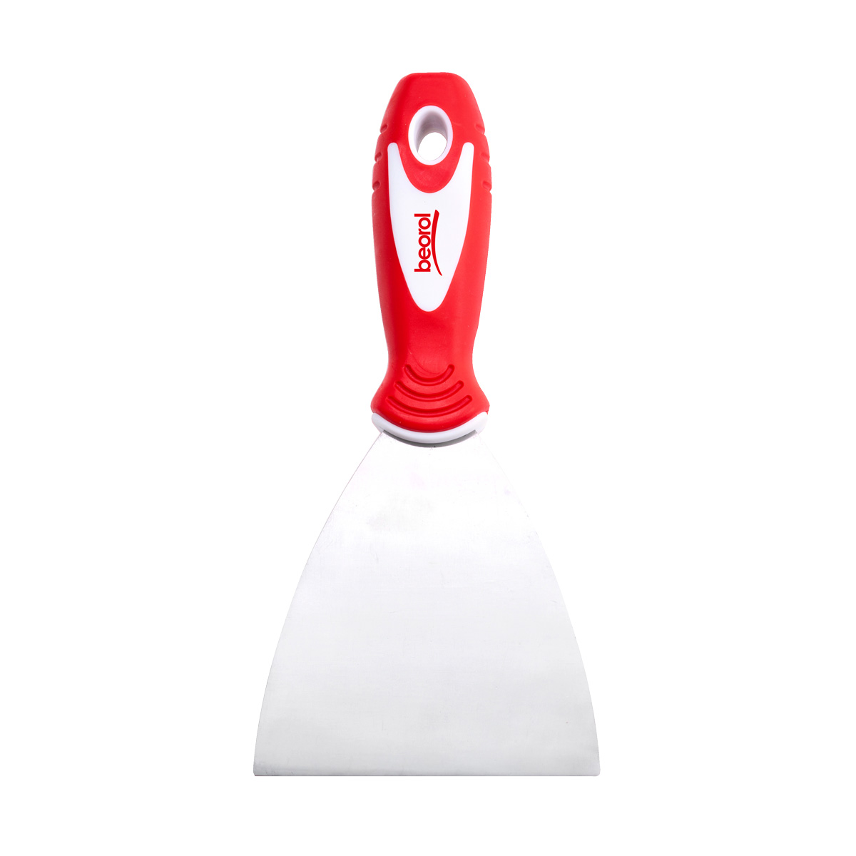 Scraper rubber-plastic handle with hole, steel 3.5” 