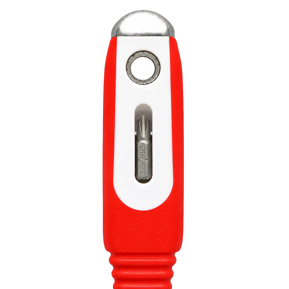 Scraper, inox rubber handle with bit, 150mm 