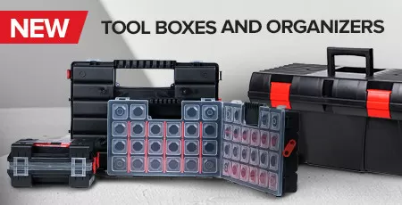 Tool boxes and organizers