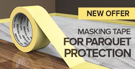 Parquet protection tape