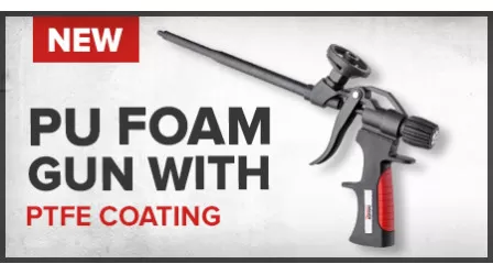 Pu foam gun with PTFE coating
