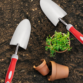 Garden stainless steel trowel - wide 