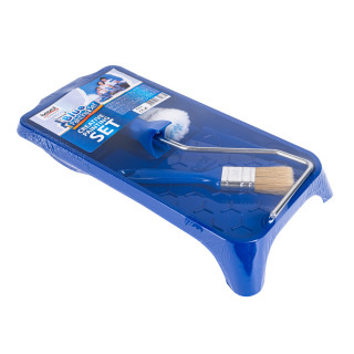 Blue Painting Set - tray, brush, mini roller 