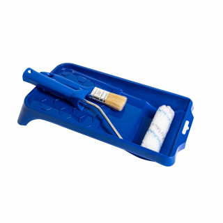 Blue Painting Set - tray, brush, mini roller 