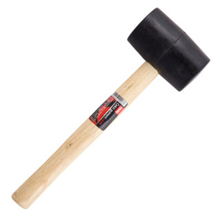 Rubber hammer, wood handle 500gr/16oz 
