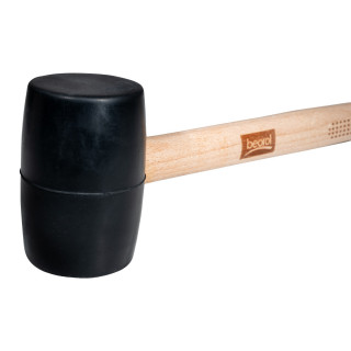 Rubber hammer, wooden handle, 450g 