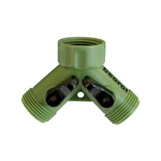 Plastic 2-way hose connector, 3/4