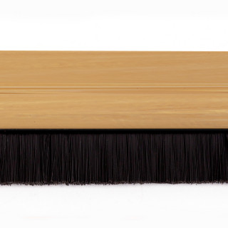 Adhesive PVC draught-exwith brush for the door 1m pine 