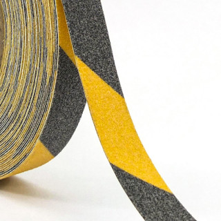 Adhesive Anti-Skid tape yelow/black, 25mm x 5m 