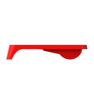 Plastic paint tray 36x26cm, red 