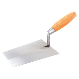Bricklaying trowel wooden handl,square shape 180mm 