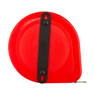 Fiberglass measuring tape 65 ft / 20m, colour red 