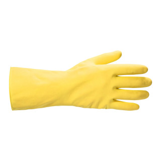 Household glove with flock lining S premium 