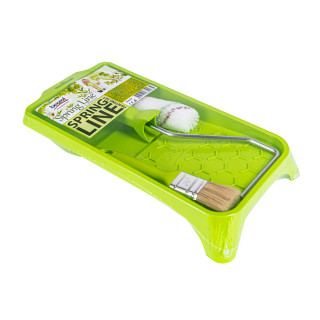 Spring Set small-green: tray, brush, mini roller 