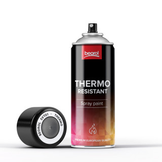 Paint spray for high temperatures black Nero 