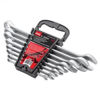 Combination wrench set, 8pcs, 6-22mm 