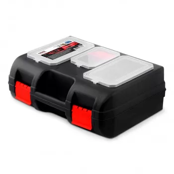 Power tool box with organizer 
