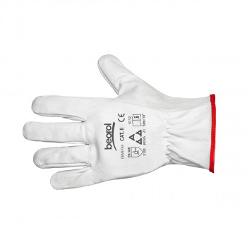 Household glove with flock lining premium 
