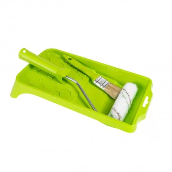 Spring Set small-green: tray, brush, mini roller 