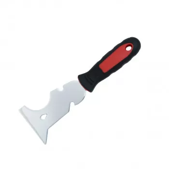 Scraper rubber-plastic handle with hole, steel 