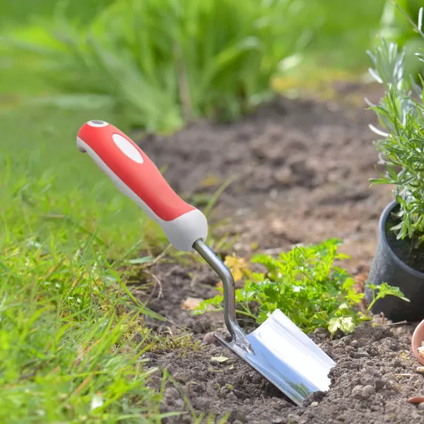 Garden stainless steel trowel - wide 