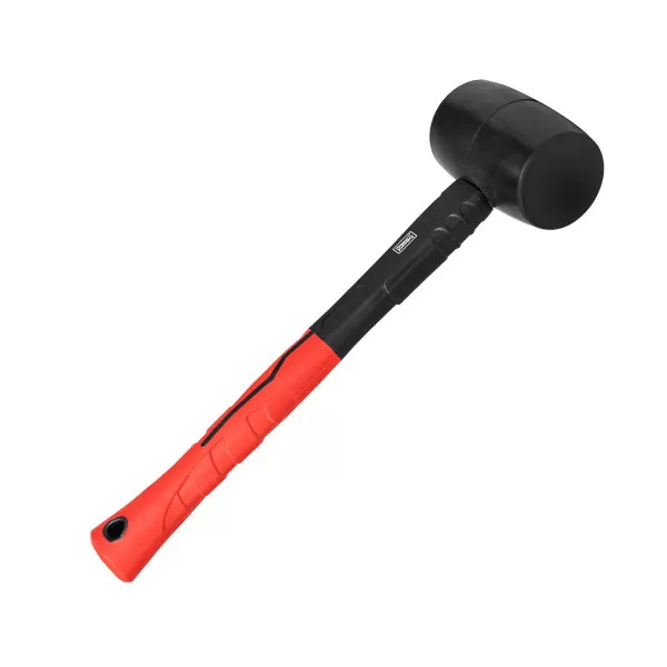 Rubber hammer, fiber handle, 450g 