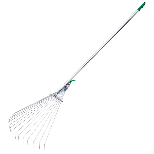 Garden leaf rake metal (fordable) 
