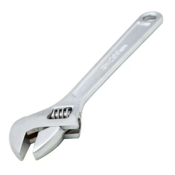Adjustable wrench, polished & chromeplated, 200mm 