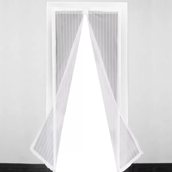Magnetic door curtain, white 