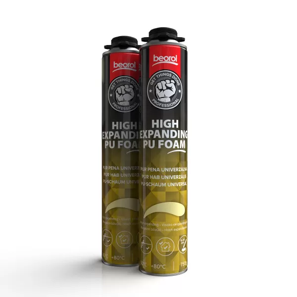 PU foam high expanding gun grade, 750ml 