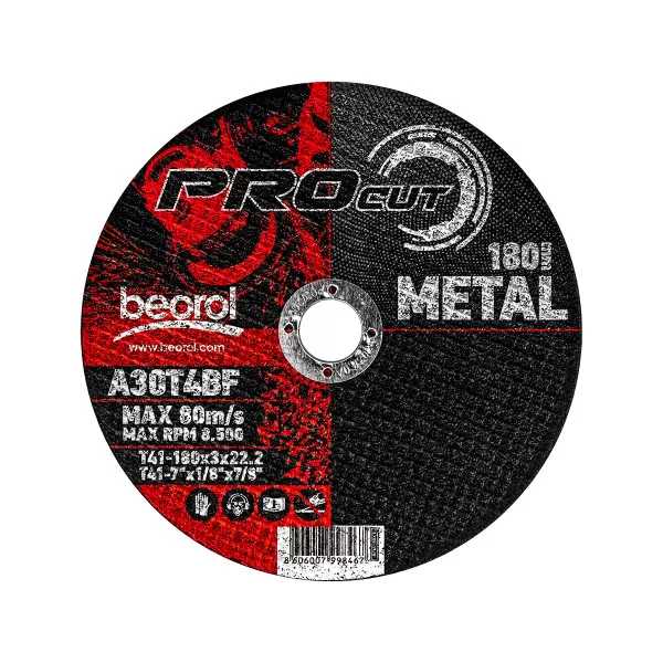 Cutting disc for metal ø180x3mm 
