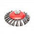 Circular brush, steel twisted wire ø125mm, for angle grinder 