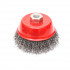 Circular cup brush, steel wire ø100mm, for angle grinder 