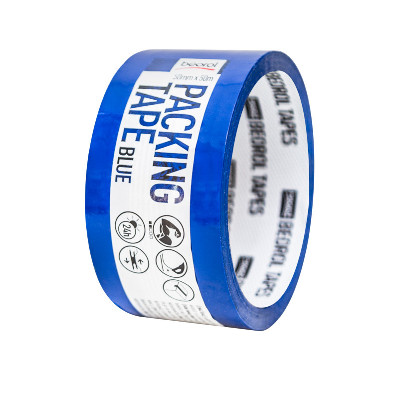 Packing tape, 50mm x 50m, blue Beorol