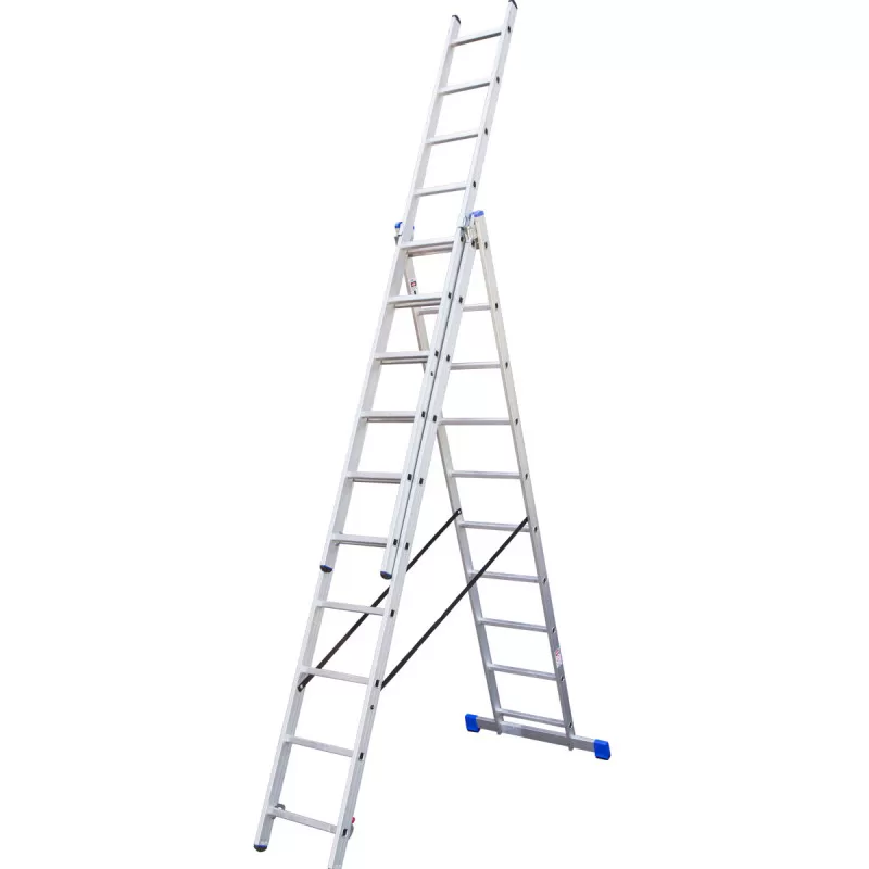 Combination aluminium ladders, 10 steps 