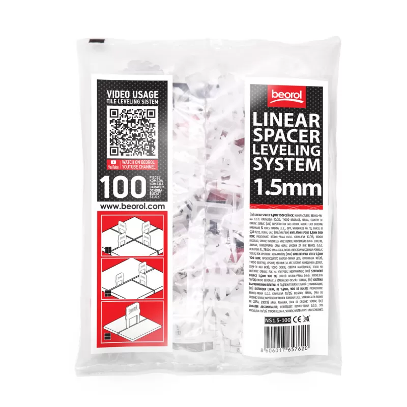 Linear spacer 1.5mm 100 pcs 