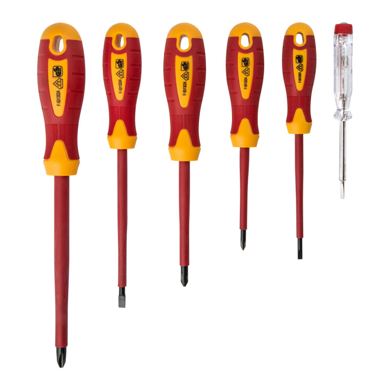 VDE insulated screwdriver set, 6pcs Beorol